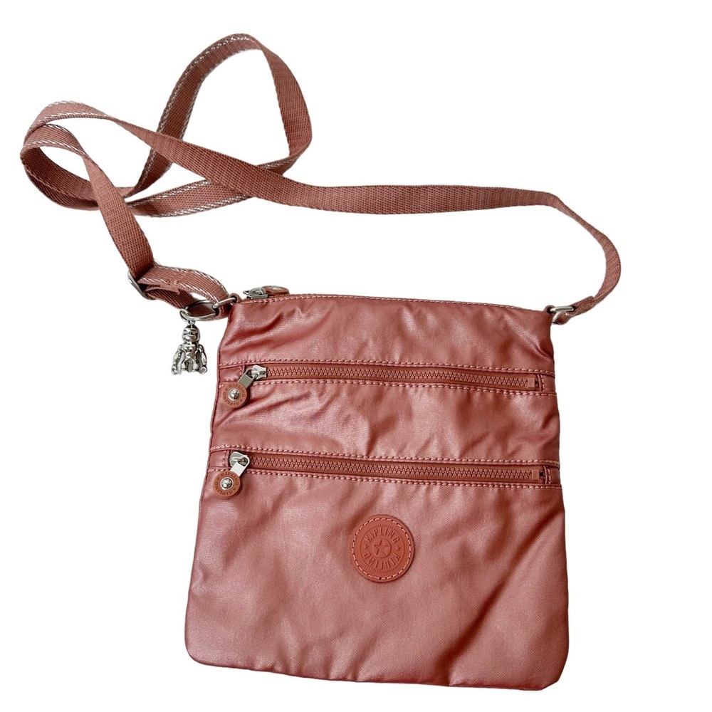Kipling Rose Blush Crossbody Purse Bag Travel Weatherproof